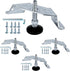 POWERTEC Corner Leveling Feet 4PK, Heavy Duty Adjustable Corner Bracket Levelers with