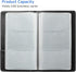 Sooez Leather Professional Business Card Book Holder - 240 Capacity Credit Card Organizer for Men and Women, Black