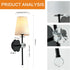 MHSNL 1 Pack Battery Operated Wall Sconces,Crystal Plum Blossom Decor Rechargeable Wall Lights with Detachable