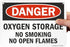 SmartSign S-5904-PL-10 Danger - Oxygen Storage, No Smoking Sign, 7" x 10" Plastic