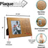 PlaqueMaker Personalized Thank You for Being A Piece of My Story Picture Frame -A Great Gift for Teachers, Leaders