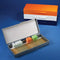 Globe Scientific 513077N ABS Plastic Cork Lined Slide Storage Box for 50 Slides, Orange