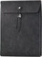 VANRA Vertical PU Leather Envelope File Folders, Expanding Document Holder for A4 Letter Size Paper, Black