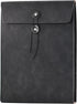 VANRA Vertical PU Leather Envelope File Folders, Expanding Document Holder for A4 Letter Size Paper, Black