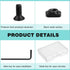 T Nut Screw Replacement Sets with Thread Locking Screws, Wrench and Nuts - Compatible with Standard Rail Systems,