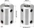 uxcell 6mm to 8mm Bore Rigid Coupling Set - Screw L25XD18 Aluminum Alloy Shaft Coupler Connector for Motor Accessories