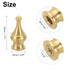 PATIKIL 22 45mm 3 Set x Lamp Finials Caps Knob, Solid Brass Lamp Shade Top Decoration Screw Cap Nuts with Brass