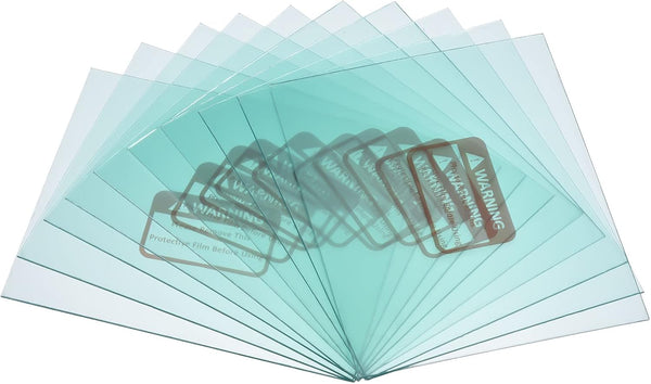 PATIKIL 4.3 x 3.5 Inch Welding Protection Lens, 20 Pack Transparent Right