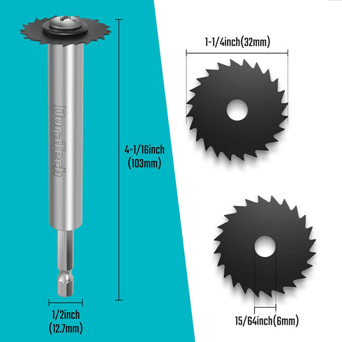 DURATECH Inside Pipe Cutter with 2 Replaced Blades for PVC and Plastic Pipe