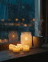 SR ESSENTIALS 12Pcs Flickering Flameless Tea Lights Candles Battery Operated, Fake Electric LED Tea Lights for Ramadan