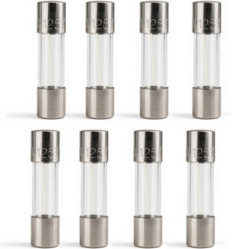 YUNFOOK 20 3A 125V 5x20 mm (3A) Pcs Fast-Blow Glass Fuses, Fuse Tube Replacement for Christmas Tree Lights, String