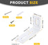 4Pcs 60 120 40mm uxcell Adjustable L-Shape Corner Brace, x x l Corner Brace Slotted Joint Right Angle Bracket