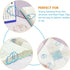 Operitacx 60 Pcs Paper Clip Metal Memo Clips, Kids Birthday Bag Filler, Cloud Shaped Bookmark Clips