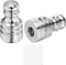 uxcell 2Pcs 1" Tall Lamp Finials Silver, 1/4-27 Thread Lamp Cap Knob