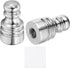 uxcell 2Pcs 1" Tall Lamp Finials Silver, 1/4-27 Thread Lamp Cap Knob