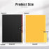 Uquelic Manilla Folders, 8.5 x 11/A4 Size, 6 Plastic Manilla Folders, Color File Folders Page Protector, 1/3-Cut Tabs