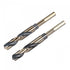 uxcell Reduced Shank Drill Bit Set, 15mm 15.5mm Titanium Nitride Coated for Stainless Steel and Copper, 2pcs