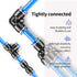 Pneumatic Tubing Blue PU Air Hose Pipe Tube Kit, 6mm OD 4mm ID 39.4ft/12 Meter for Air Line or Fluid Transfer