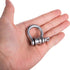 10 Pack Mini Stainless Steel Pulley D Ring Shackles, Removable U-Shaped Pulley for 1/4 Inch Wire Rope