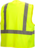 Pyramex Safety Hi-Vis Safety Vest with Reflective Tape, Hi-Vis Lime, Medium