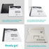 Binditek 10 Pack Thermal Binding Presentation Covers, 1/8 Inch Spine, Holds 30 Sheets, Ultra Clear Front Cover, Black
