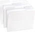 Blue Summit Supplies 100 White File Folders, 1/3 Cut Tab, Letter Size, Great for Organizing, 100 Pack