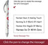 Greeting Pen Rotating Message Nurse Pen - #1 Nurse (Silver Top) - 6 Pack (36546)