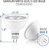 5W MR16 LED Landscape Light Bulbs, Low Voltage 12V 50W Halogen Replacement for Outdoor Landscape Spotlight and Track Light, GU5.3 Bi-Pin Base, Daylight White 4000K, Non-Dimmable, (Pack of 10) by SANSUN