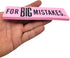 Giant Pink Erasers for Big Mistakes, Large Pencil Rubber Eraser, Back to School Stationery Supplies (3 Pack)