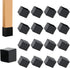 suiwotin 12PCS Square Rubber Furniture Leg Caps 1 Inch x 1 Inch Square