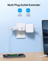 TROND Multi Plug Outlet Extender 2 Pack - Electrical Wall Outlet Splitter, 3 Way Outlet Wall Adapter, Cruise Essentials, Small Multiple Plug Expander for Cruise Ship Home Office Dorm Room