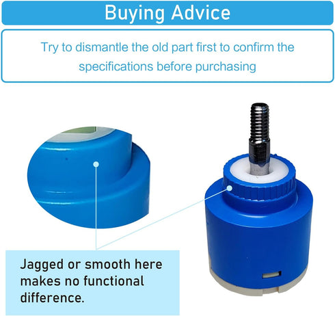 35mm Faucet Cartridge, Replacement for DIY Repair and Home Improvement, Shower Valve Cartridge