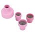 TIG Welding Cup Kit Set, Ceramic Cups 12# 14# 16# 24#, 2.4mm Center Hole Inner Dia for Equipment