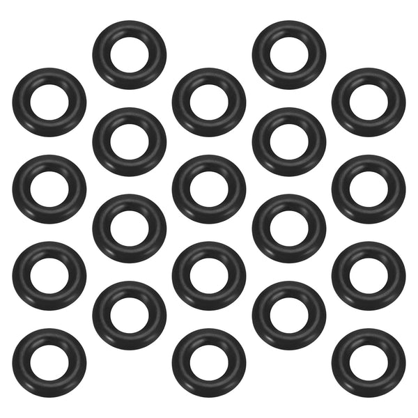200Pcs Buna-N O-Ring Metric Nitrile Rubber Round Sealing O Ring Gasket for Plumbing, Black Tone (ODxIDxW)