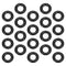 200Pcs Buna-N O-Ring Metric Nitrile Rubber Round Sealing O Ring Gasket for Plumbing, Black Tone (ODxIDxW)