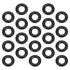 200Pcs Buna-N O-Ring Metric Nitrile Rubber Round Sealing O Ring Gasket for Plumbing, Black Tone (ODxIDxW)