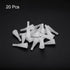 MECCANIXITY Silicone Rubber Tapered Plug, 3mm to 8mm Solid White for Powder Coating and Laboratory Use, 20 Pieces