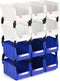 Stackable Storage Bins 12 Pack (7x5x4 Inch), Plastic Stackable Storage Organizer Bins