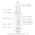CHANZON 100 pcs 5mm RGB Multicolor LED Diode Lights - Common Anode, Clear Round Transparent 4 pin