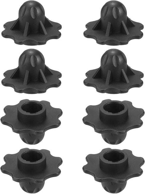 uxcell 8Pcs Camping Chair Foot Cover, 0.59 Inch Plastic Table Legs Feet