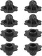 uxcell 8Pcs Camping Chair Foot Cover, 0.59 Inch Plastic Table Legs Feet
