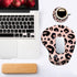 Ergonomic Mouse Pad with Wrist Support and Coaster, Non-Slip PU Base for Home Office, Easy Typing & Pain Relief