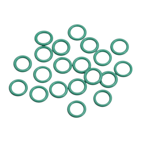 uxcell Fluorine Rubber O-Rings, 6.5mm OD 4.5mm ID 1mm Width FKM Seal Gasket, Green, Pack of 20