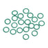 uxcell Fluorine Rubber O-Rings, 6.5mm OD 4.5mm ID 1mm Width FKM Seal Gasket, Green, Pack of 20