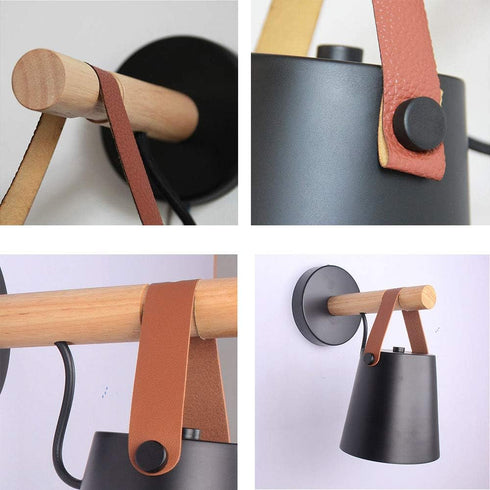 Mengjay E26 Wall Sconce LED Wall Lighting Modern Industrial Lamp Belt Wall Sconces Loft Light Lamp for Bedroom, Living