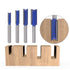 Yakamoz Industrial Grade 4Pcs 1/4" Shank Straight Dado Router Bit Set, Wood Milling Cutter Tools