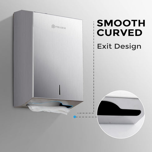 Commercial PaperTowel Holder Dispenser Wall Mount,Stainless Steel Bathroom Paper Towel Holder,Toilet Paper Napkin