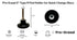 Pro-Graad 2" Disc Pad Holder with Shank, Die Grinder Sanding Suitable for Roll Lock, Type R, R-Type Quick Change Disc