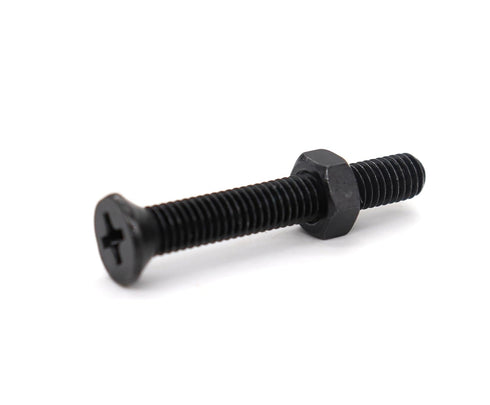 binifiMux 100pcs Flat Phillips Head Black M5 Countersunk Machine Screws Assortment Kit (20mm/25mm/30mm/35mm/40mm)