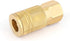 WYNNsky Air Coupler and Plug Kit, 1-pc 1/4'' FNPT Industrial Type Brass Air Coupler, 1-pc 1/4'' MNPT Industrial Type Zinc-Plated Steel Air Plug, Air Tools Accessories Fittings by WYNNsky
